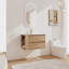 Meuble-lavabo mural avec lavabo en céramique-528267842