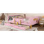 Lit plateforme double avec tiroirs de rangement, structure en bois massif, garde-corps, petite tablette et crochets, aucun sommier nécessaire, rose-294677242-294677243