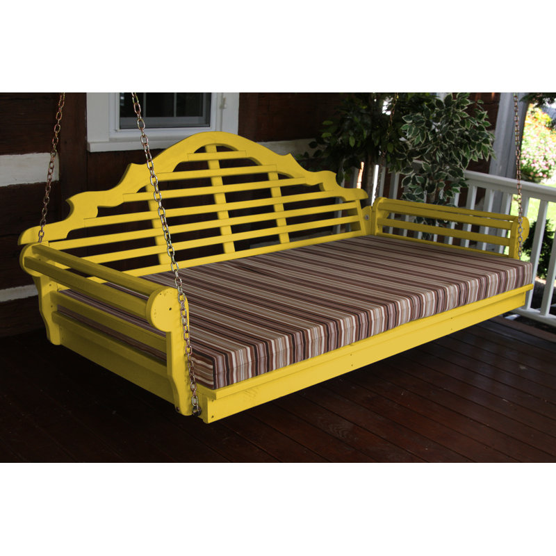 Balancelle Toya, Jaune canari, H 32 po x l 78 po x P 47 po