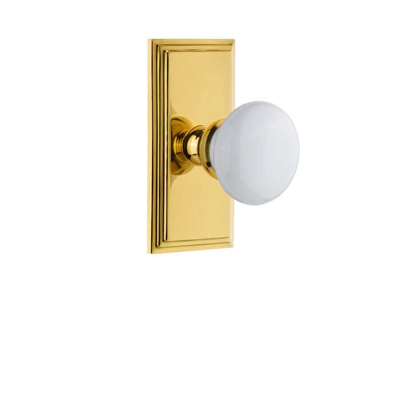 Poignée de porte Grandeur Carré, 2 3/4", Laiton poli