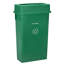 Poubelle recyclable 23 gallons avec couvercle pivotant et chariot-88369021
