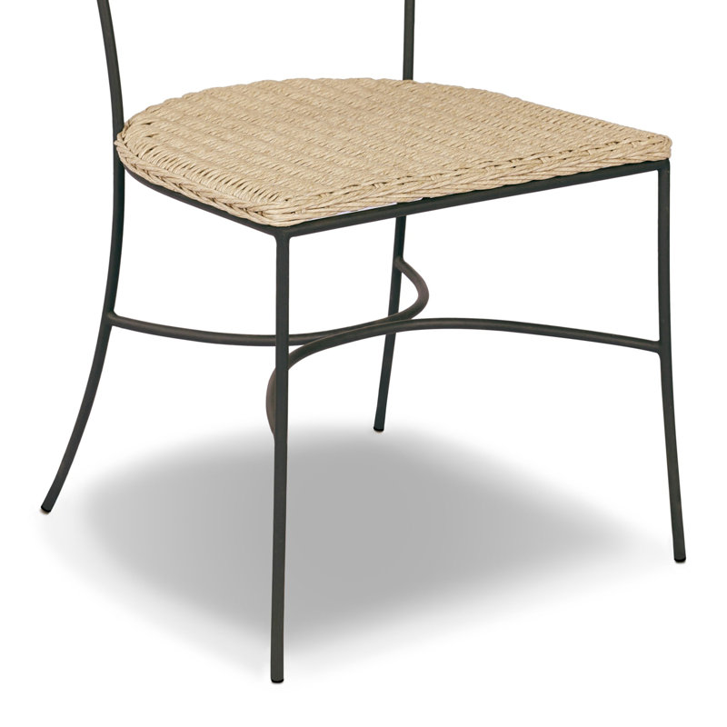 Honor Outdoor Dining Chair-Vintage White, Vintage White/Charcoal Iron, Arashi Salt