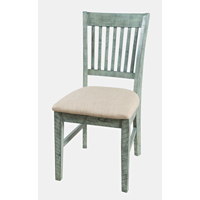 Sina Cotton Upholstered Slat Back Accent