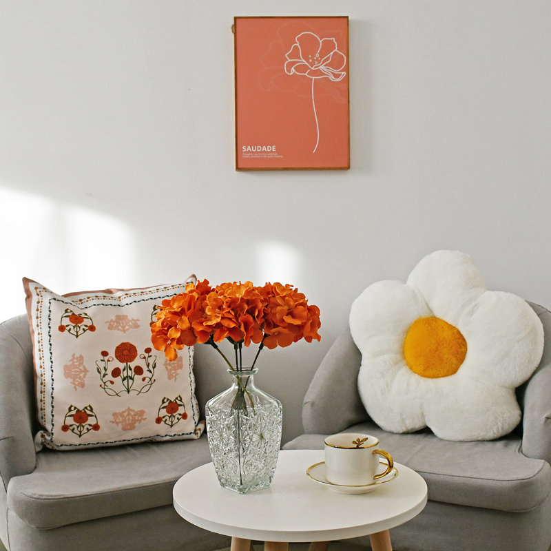 Arrangement d'hortensias, Orange