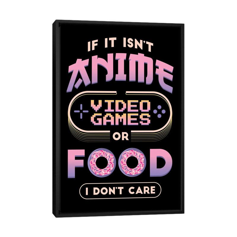 «Gaming X», reproduction d'art sur toile encadrée, H 60 po x l 40 po, Impression sur toile flottante sans passe-partout, Noir