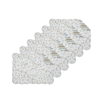 Serenity Reversible Quilted Placemats Set of 6