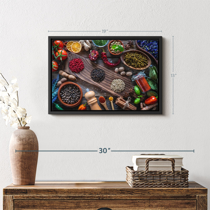«Spice For Taste Canvas Print», H 13 po x l 19 po