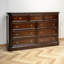 Armoire d'appoint en bois massif brun noisette