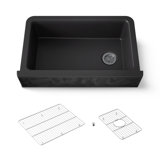 Cairn® Undermount Single-Bowl Farmhouse Kitchen Sink with Faceted Design