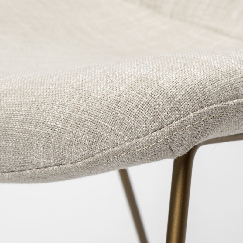 Chaise rembourrée Nivens, Beige