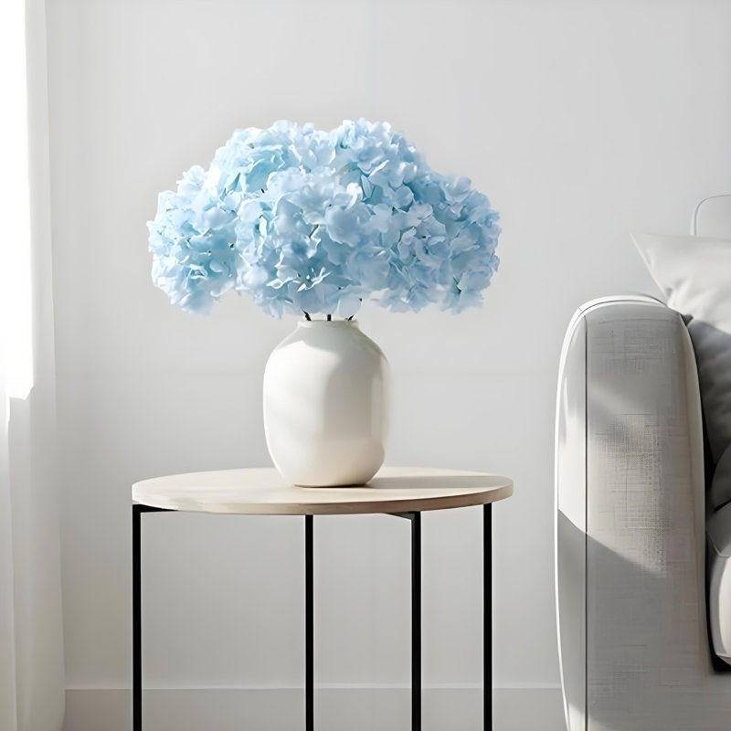 Têtes d'hortensias en soie avec têtes de fleurs artificielles pour la décoration de mariage, paquet de 10