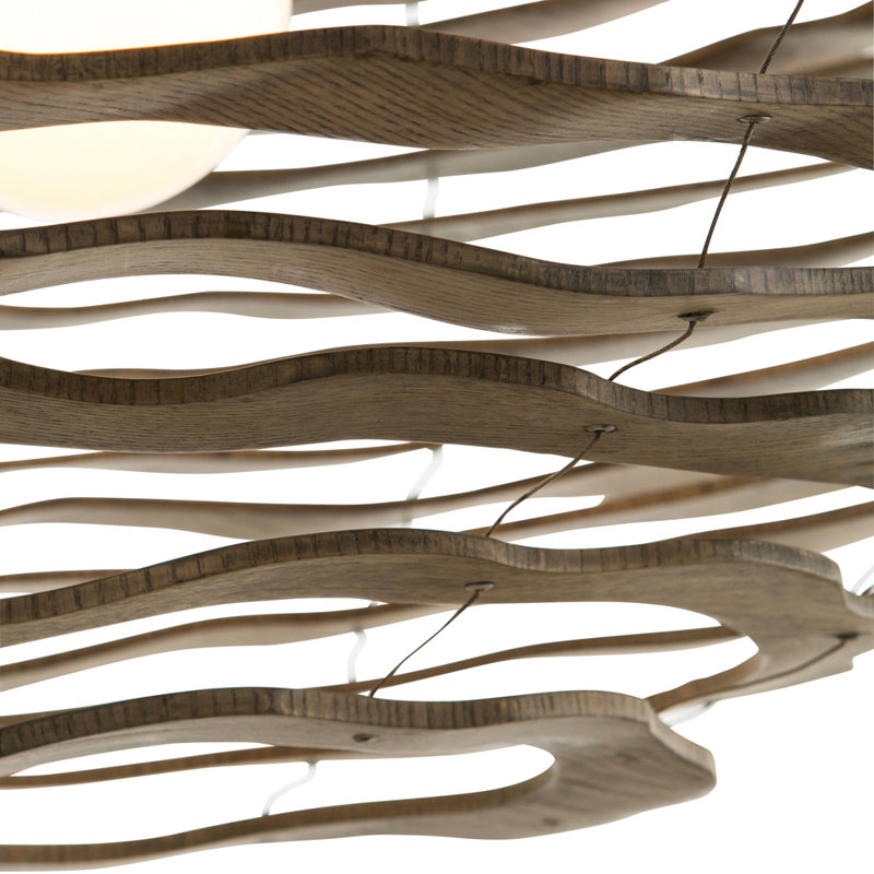 Rabari Chandelier, 15" H x 24" W x 24" D