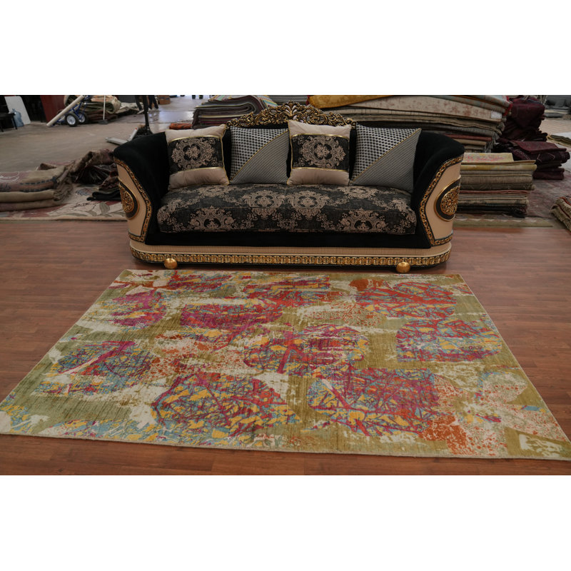 Modern Abstract Living Room Area Rug 5x8