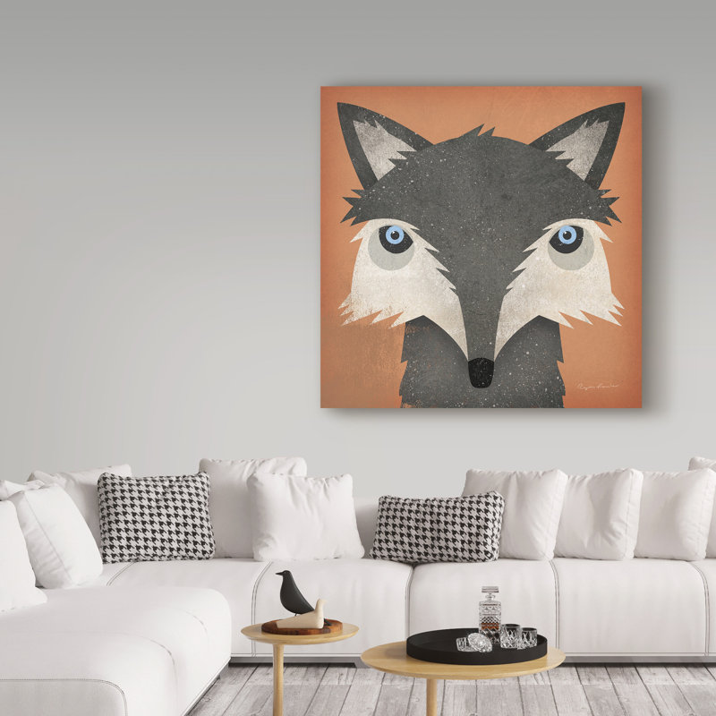 « bois de loup », art sur toile, H 14 po x l 14 po x P 2 po