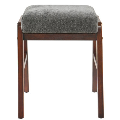 Modern Wooden Frame Upholstered Seat Stool For Versatile Use