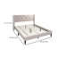 Linen Bed with Tufted Headboard-404982019-405671602