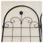 Ensemble de 4 treillis de jardin en métal antirouille pour plantes grimpantes, grille de soutien pour plantes de 86,7 po de hauteur