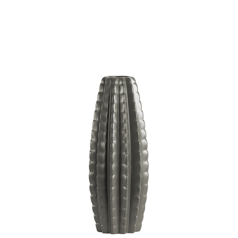 Ceramic Table Vase, 15.75" H x 6" W x 6" D, White