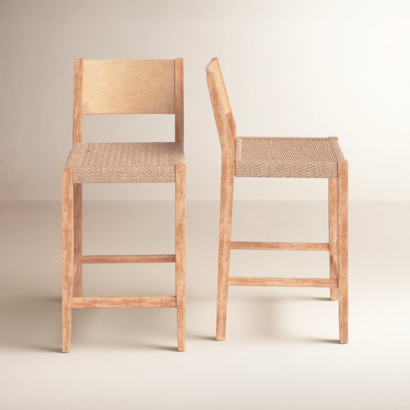 Corrine Bar Stool, Bar stool (30" Seat Height), Natural