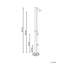 TOPOCALMA Solar Powered Temperature Controlled Stainless Steel Free Standing Outdoor Shower and Footwash Spout