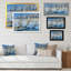 Arbre dans un lac d'hiver - reproduction d'art sur toile-738623016-738623026