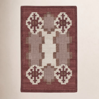 Heidi Nordic Flatweave Geometric Wool Rug