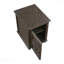 Table de chevet rustique traditionnelle 1Pc avec tablette de rangement réglable en bois durable brun