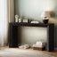 Table d'entrée de 60 pouces avec tiroirs dissimulés, console avec cascade rustique et pieds épais-321643834