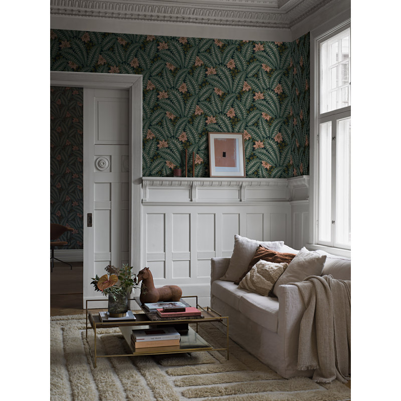 Boråstapeter Hidden Ivy Wallpaper, Green
