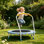Mini trampoline 36 "pour enfants de 1 à 6 ans, transat intérieur pour tout-petits avec poignée de sécurité - Équipement d'exercice amusant