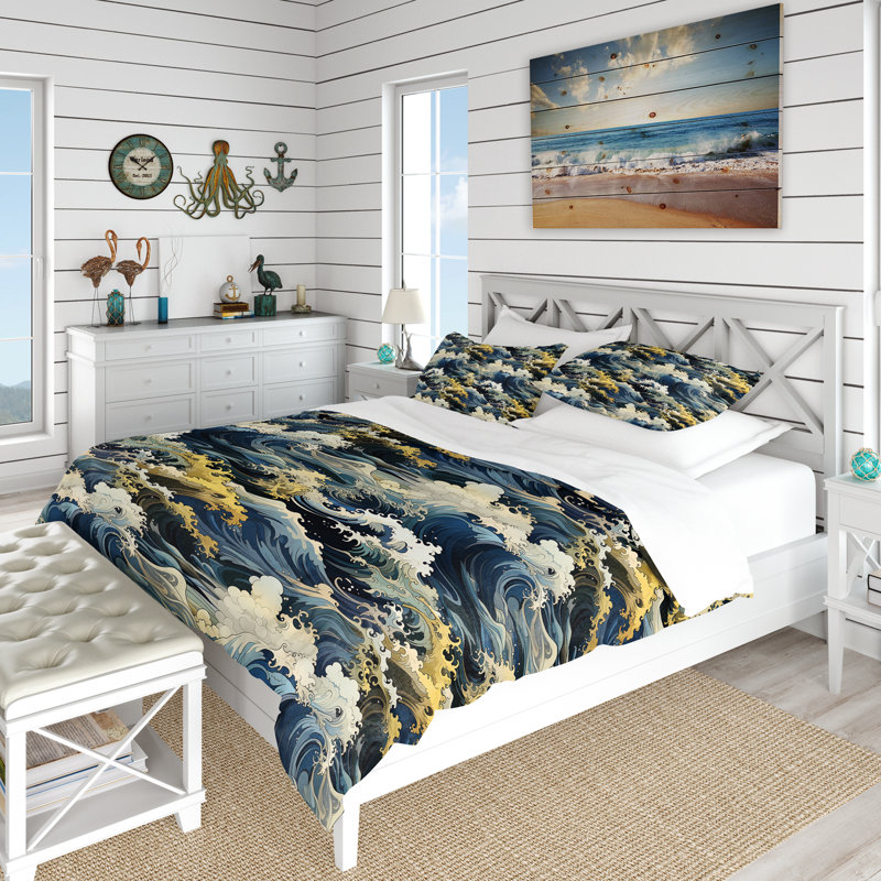Ensemble de housse de couette Bogazi, Housse de couette simple + 1 taie décorative stan