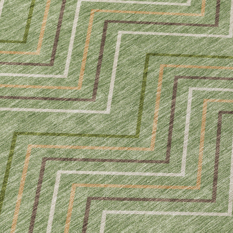 Machine Washable Indoor/Outdoor Chantille ACN2391 Geometric Rug, Rectangle 1'8" x 2'6"
