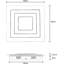 Led Ceiling Light Dimmable Stepless Nickel Matt Square Atasia-90738743
