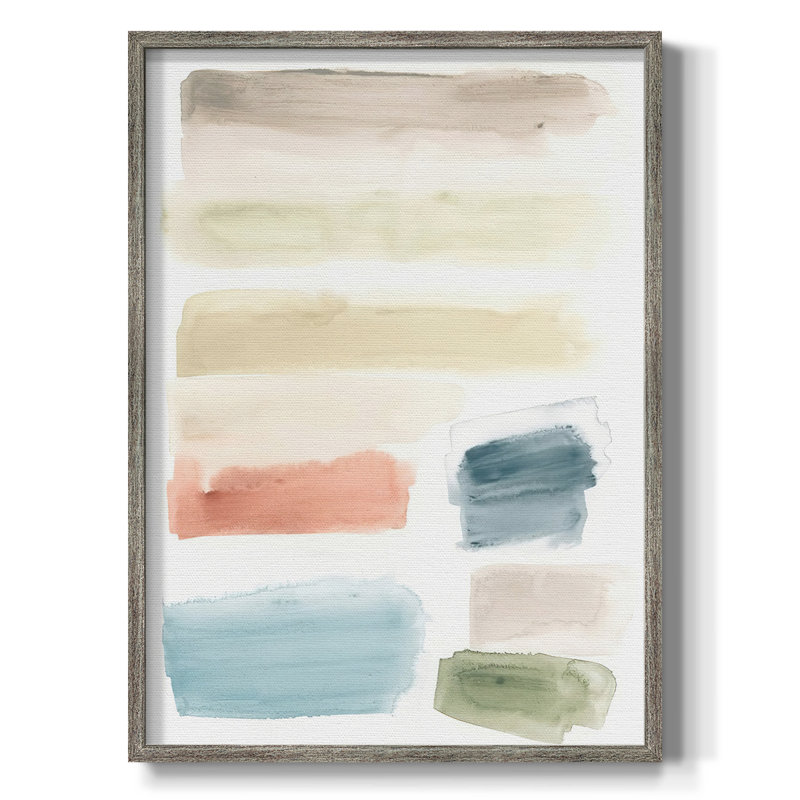 Watercolor Swatches II, reproduction encadrée - bois massif, H 15 po x l 12 po