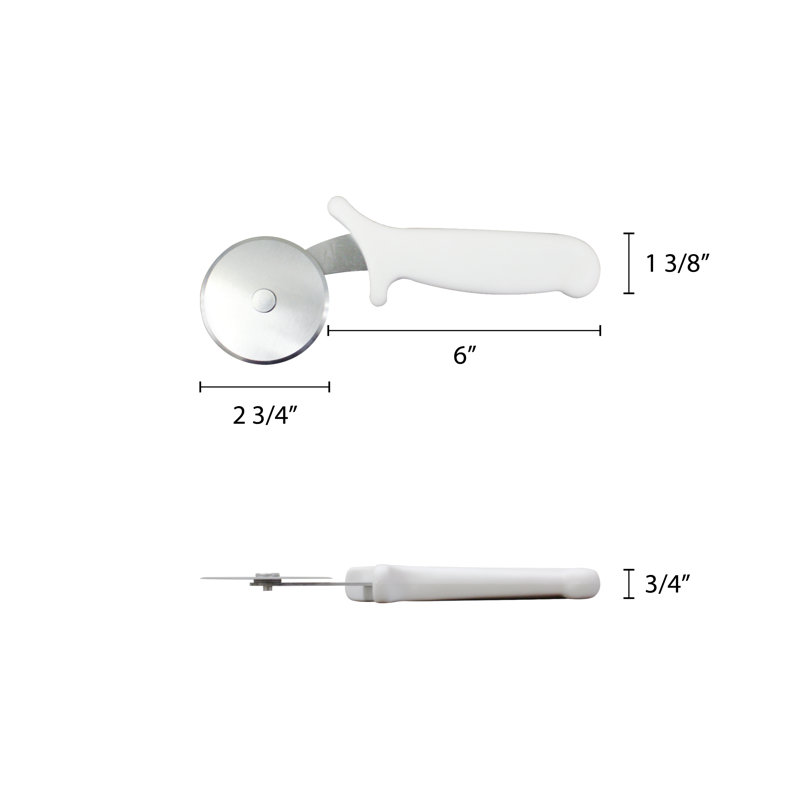Thunder Group Inc. Pizza Cutter, 0.88" H x 3.75" W x 8.75" D