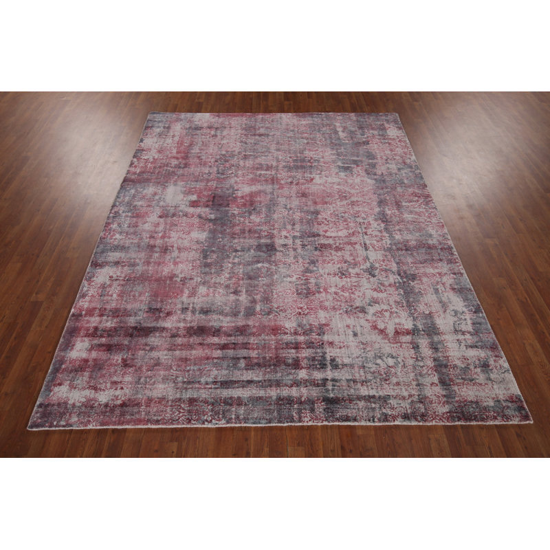 Tapis unique rouge 9 pi 9 po x 7 pi 11 po One-of-a-Kind
