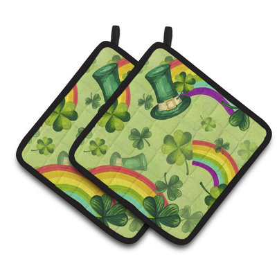 Cuisinier poignée de leprechan de chance st patrick caroline