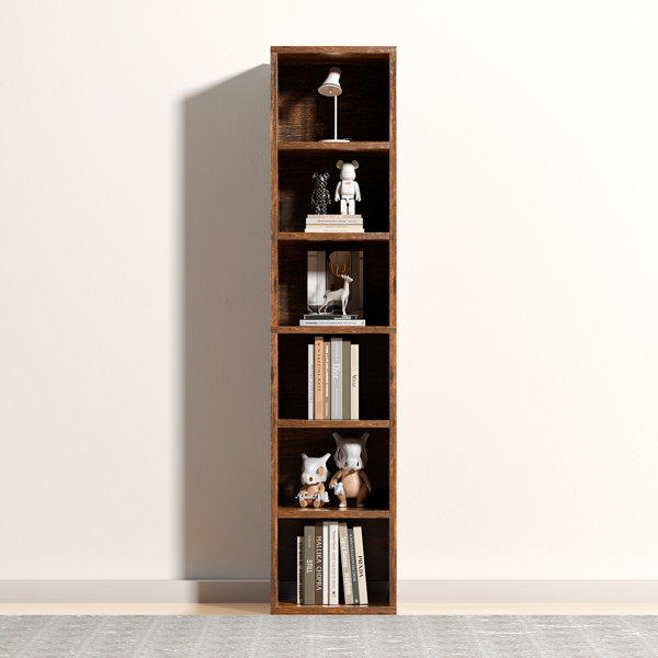 Way Basics Eco 2 Shelf Narrow Bookcase, Black