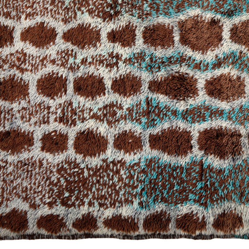 Blue Casablanca Moroccan Wool Rug - 12'10" x 19'10"