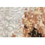 Tapis oriental contemporain abstrait à motif végétal noué à la main 4 x 6