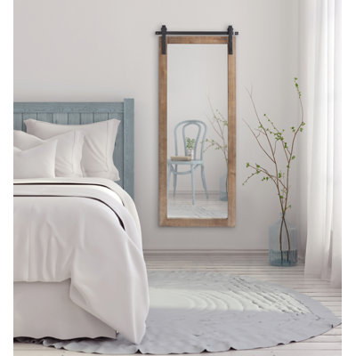 Dayanah Modern Farmhouse Distressed Accent Mirror
