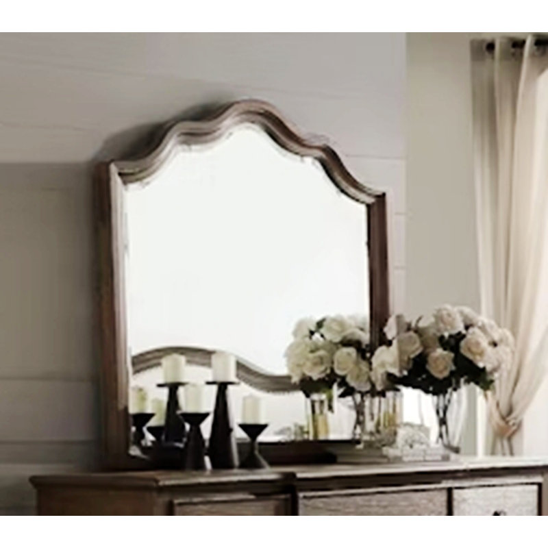 Miroir à cadre en bois, miroir élégant, parfait pour les espaces de vie, salle de bain