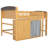 Full Size Loft Bed with Storage-9030116