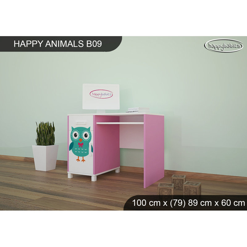 100cm Writing Desk, Pink