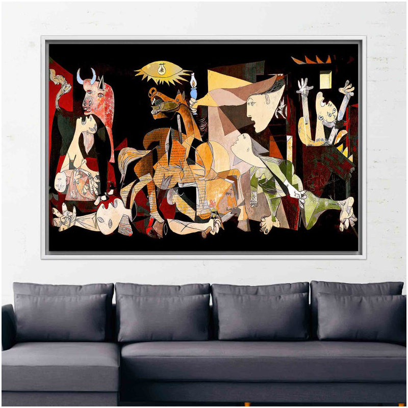 Print on Canvas, White, Framed Print without Mat, 20 cm H x 30 cm W