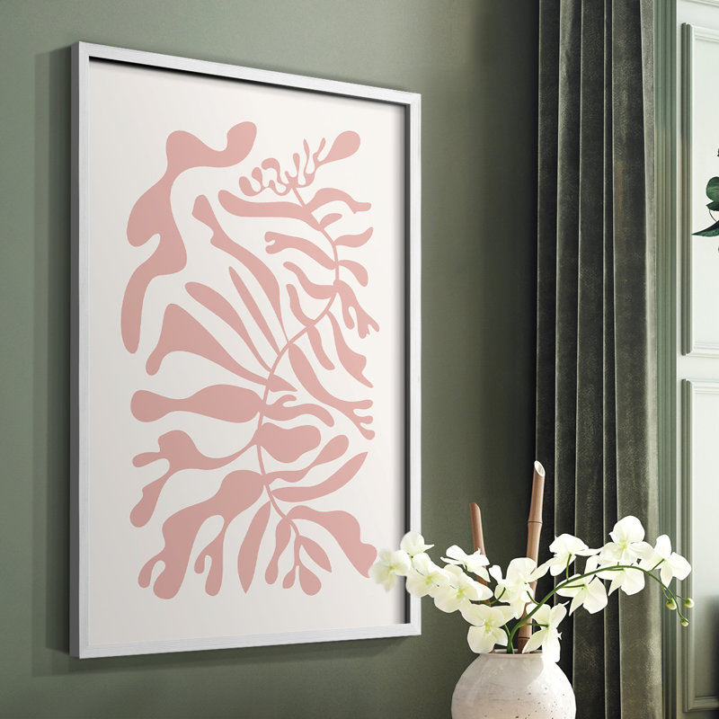 Matisse LVII, reproduction encadrée - bois massif, Blanc, H 10 po x l 8 po