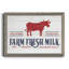 «Farm Fresh Milk», reproduction d'art textuel sur toile-806559706-806559709