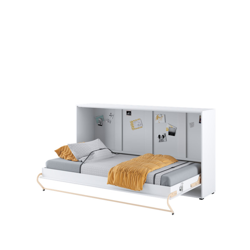 Terrones Bed, White Gloss, Single (3')
