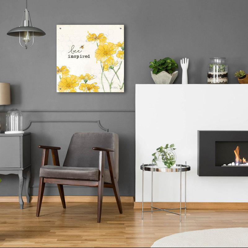 «You Shine 2 Bee Inspired» par Katie pertiet, art mural en verre acrylique, H 24 po x l 24 po x P 0,2 po