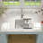 ADA Sink 18" x 16" x 5 1/2" Undermount Kitchen Sink 16 Gauge Stainless Steel Single Bowl ADA Kitchen Sink